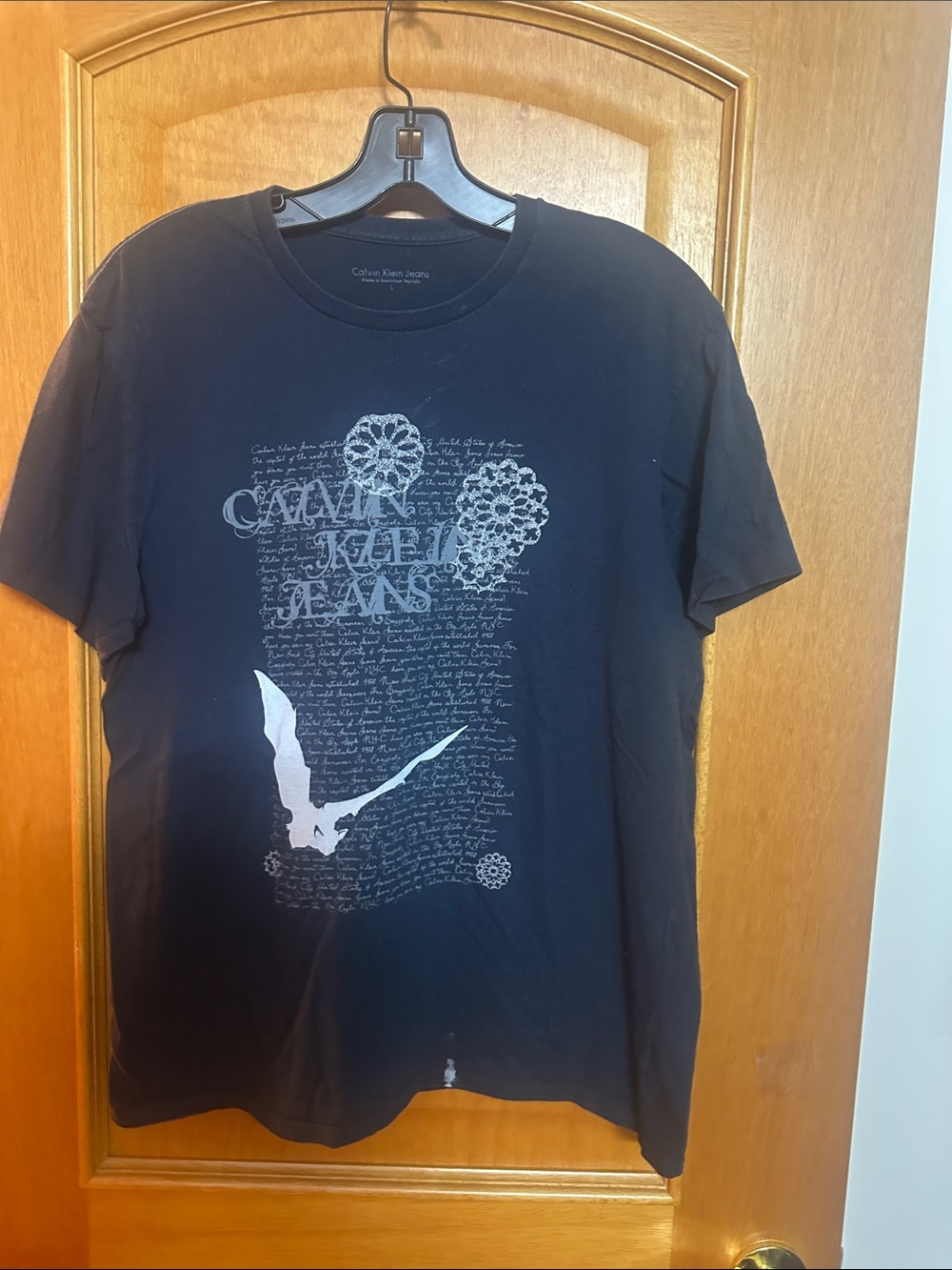 Calvin Klein Jeans Black Short-Sleeve Graphic Tee